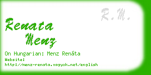 renata menz business card